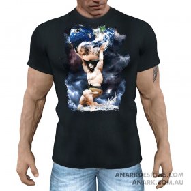 "ATLAS" Gym Tee/ Martial Arts Tee/ Casual T-Shirt
